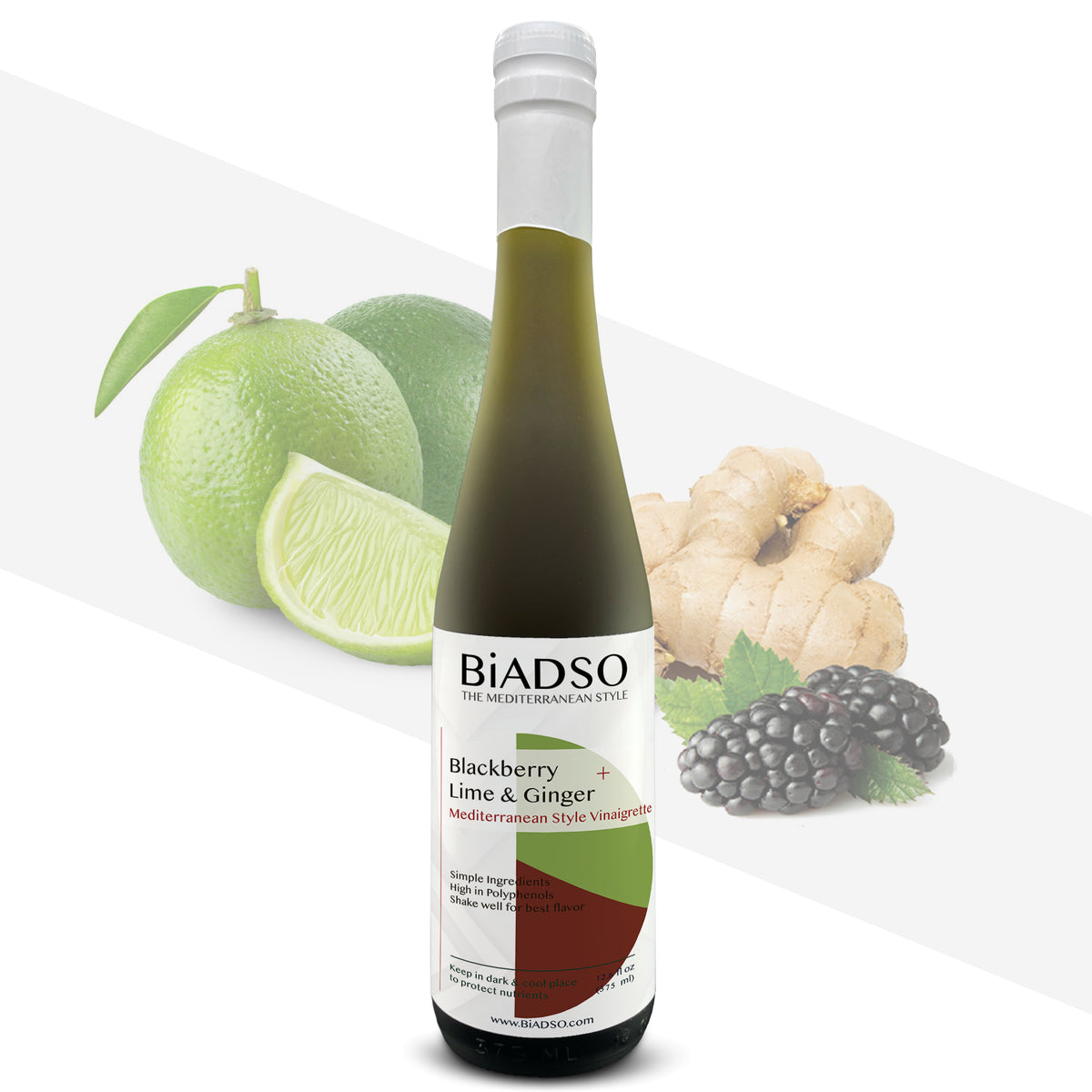 Blackberry Lime & Ginger Vinaigrette High Polyphenols