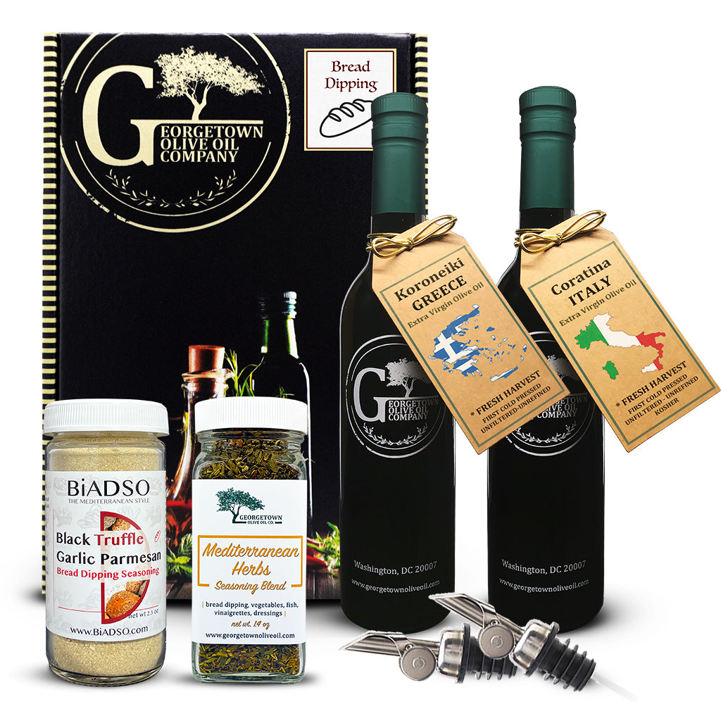 Bread Dipping Gift Set Oil and Vinegar Georgetown Olive Oil
