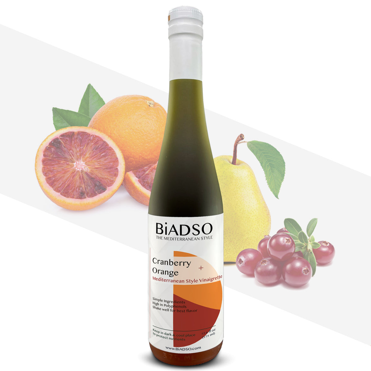 Cranberry Orange Vinaigrette High Polyphenols Olive Oil Co.