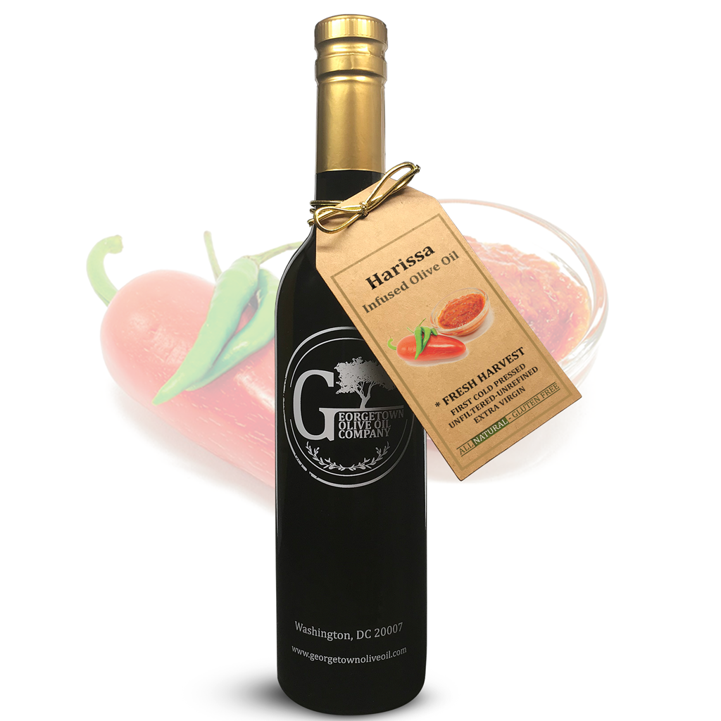HARISSA Infused | High Polyphenols Extra Virgin Olive Oil - Georgetown Olive Oil Co.