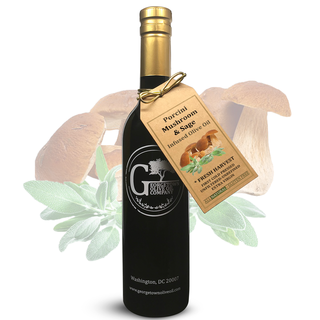 MUSHROOM & SAGE Infused | High Polyphenols Extra Virgin Olive Oil Georgetown Olive Oil Co.