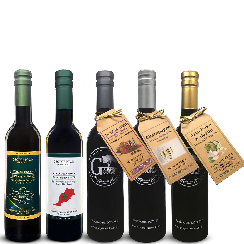 Extra Virgin Olive Oil & Aged Italian Balsamic Box | Bundle & Save Georgetown Olive Oil Co.