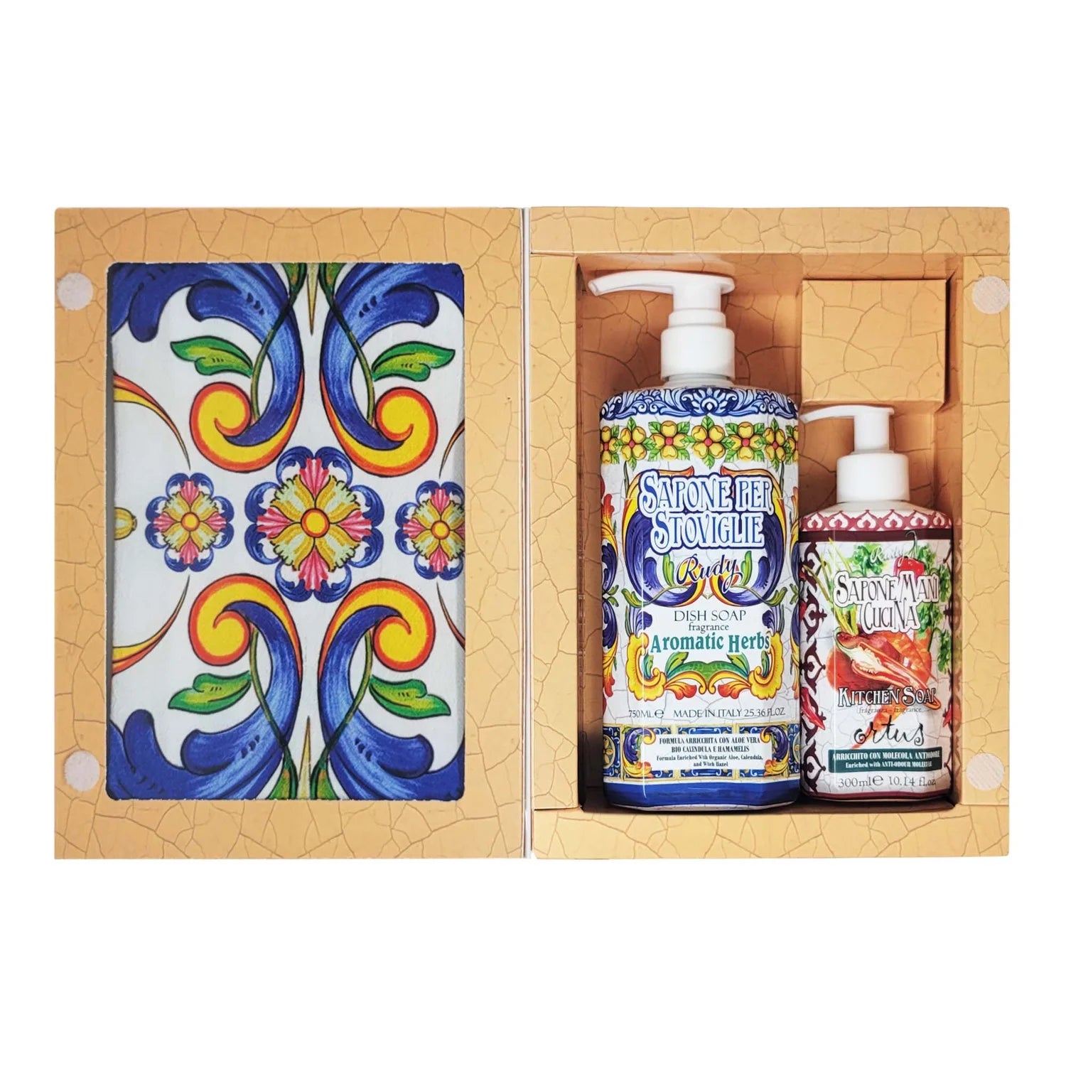 Rudy Profumi Kitchen Gift Set | Italian Dish & Hand Soap