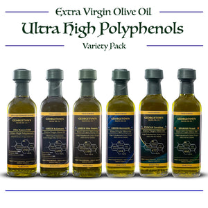 6 Bottle Variety Pack | Ultra High Polyphenols Extra Virgin Olive Oil