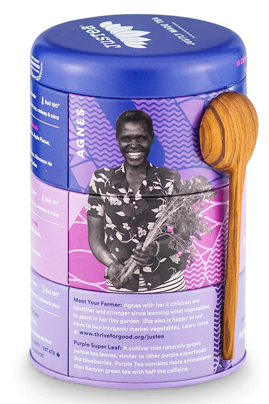 African Tea - JusTea Loose Leaf Purple Tea Trio Gift Tin Georgetown Olive Oil Co