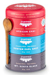 African Tea - JusTea Loose Leaf Black Tea Trio Gift Tin Georgetown Olive Oil Co
