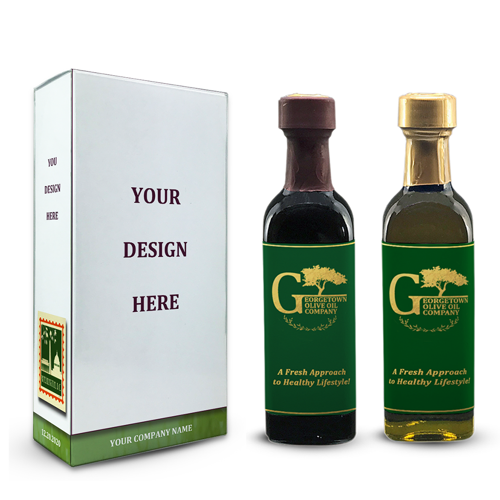 Olive Oil and Vinegar Custom Design Gift Set Georgetown Olive Oil Co.
