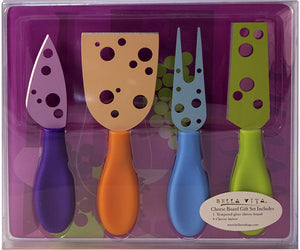 Cheese Board Gift Set  - 4 Knives & Boards Georgetown Olive Oil Co.