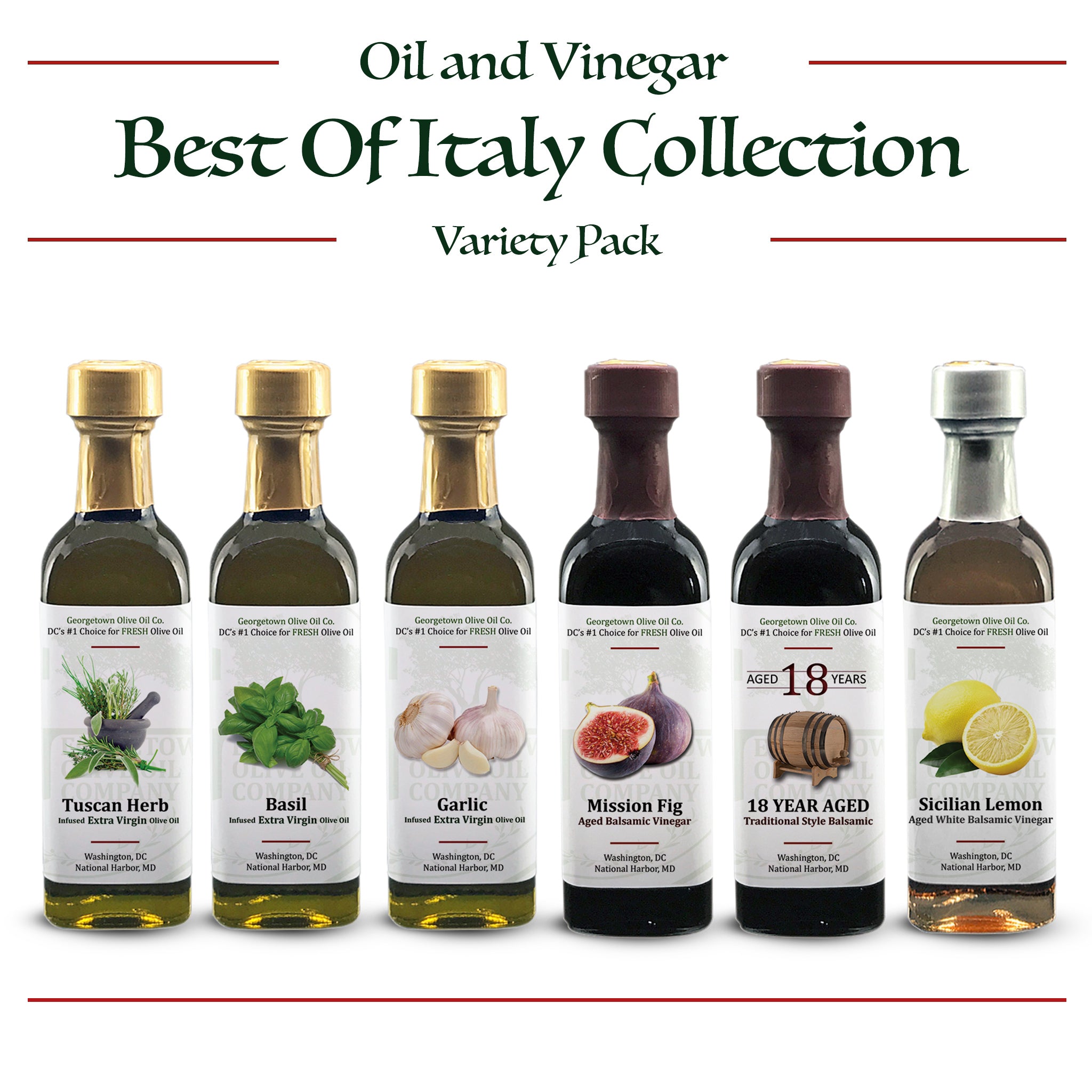 Best Of Italy Collection Oil and Vinegar Variety Pack