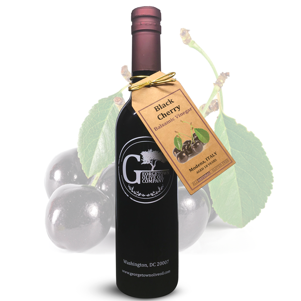BLACK CHERRY Balsamic Vinegar | Barrel Aged, Modena Italy Georgetown Olive Oil Co.