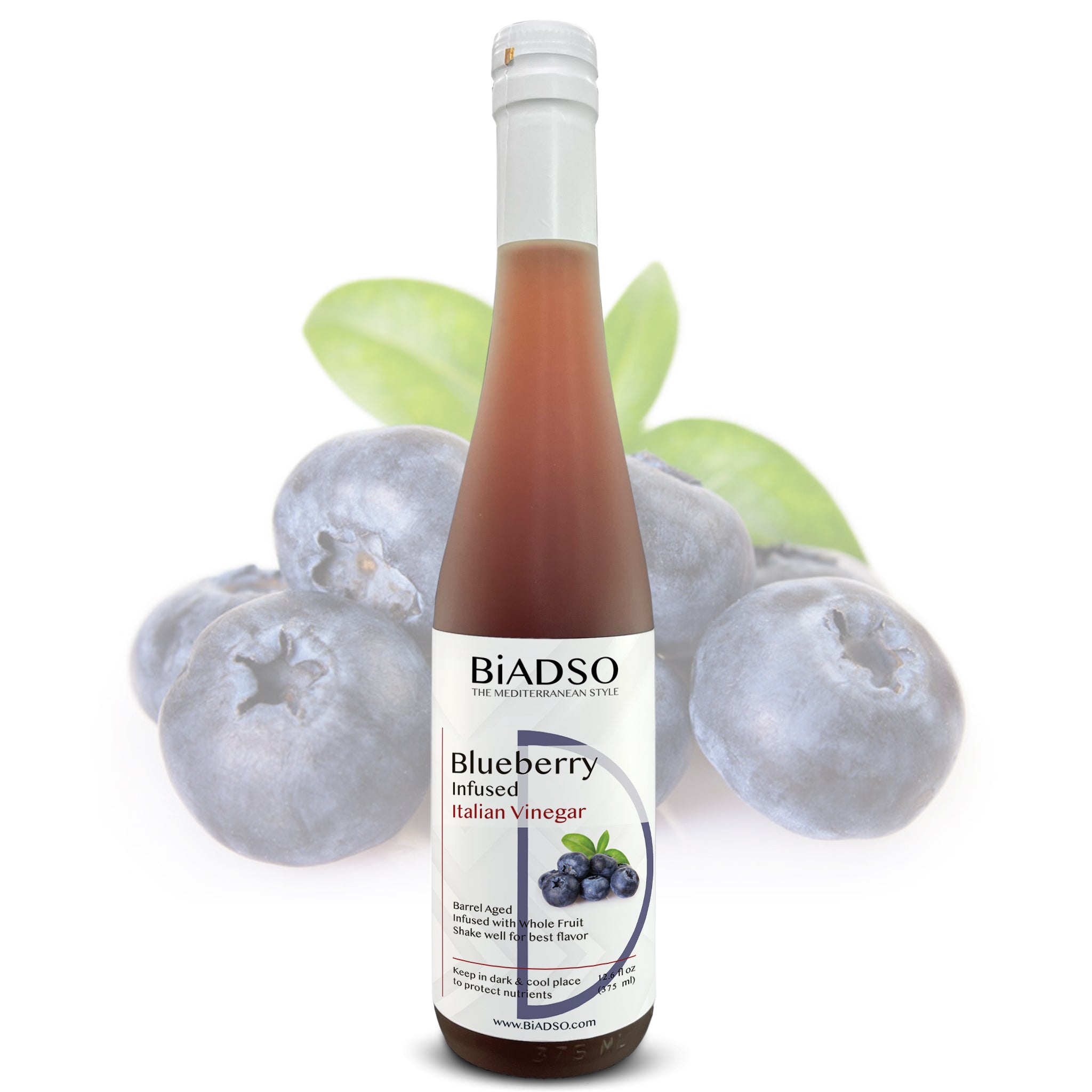 Blueberry Infused Whole Fruit Italian Vinegar - BiADSO
