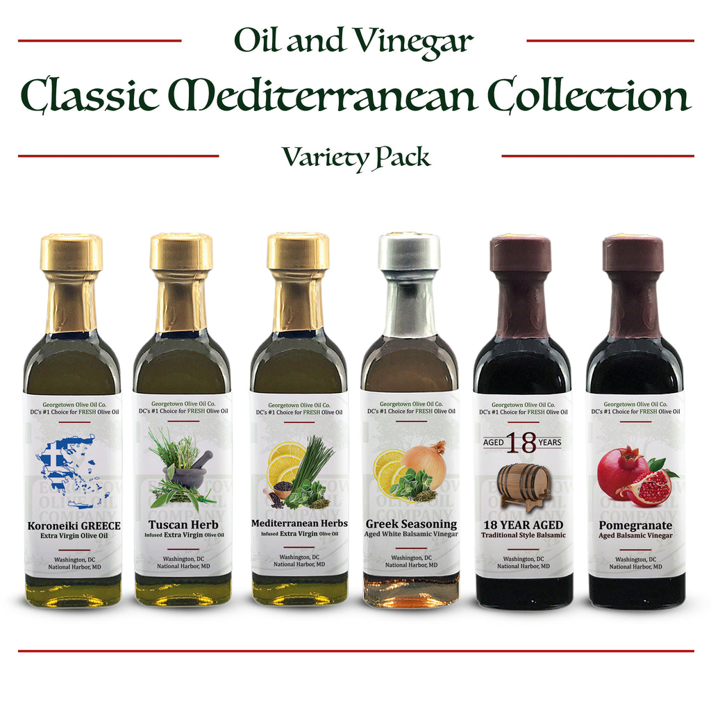 Classic Mediterranean Collection Oil and Vinegar Variety Pack