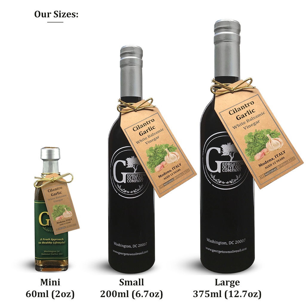 Cilantro Garlic White Balsamic Vinegar - Georgetown Olive Oil Co.