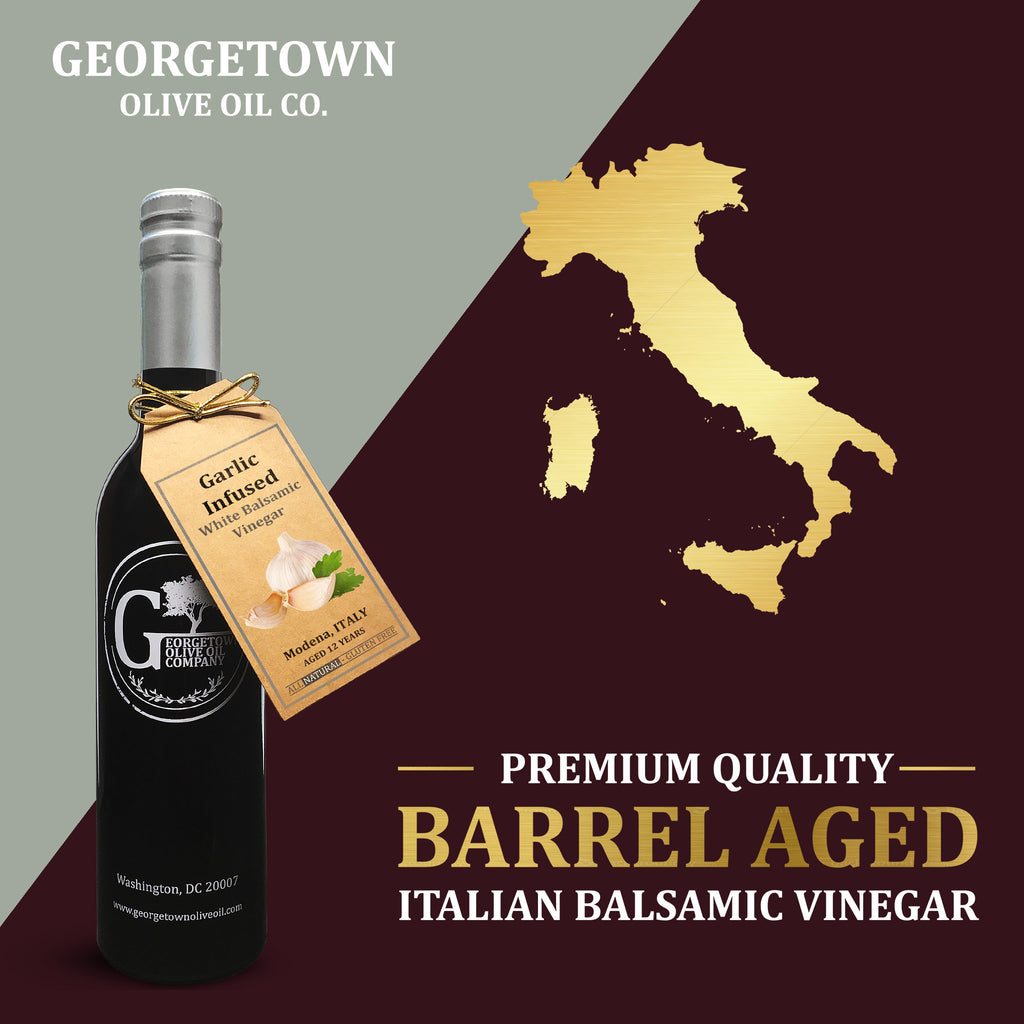 Garlic Infused White Balsamic Vinegar Georgetown Olive Oil Co.