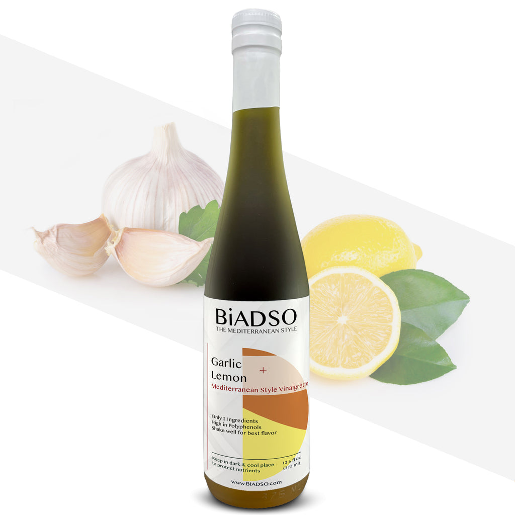 Garlic Lemon Mediterranean Vinaigrette - BiADSO