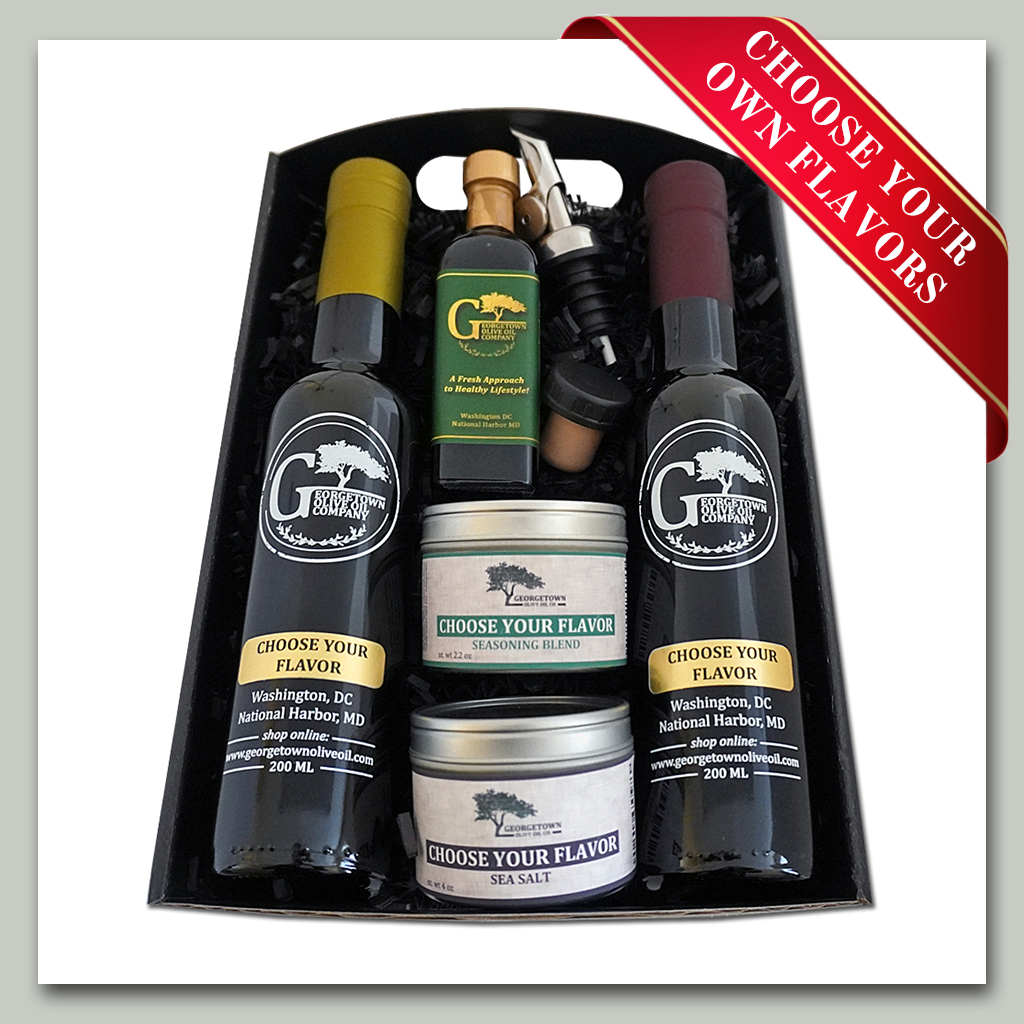 Premium Olive Oil and Balsamic Gift Tray - Georgetown Olive Oil Co.