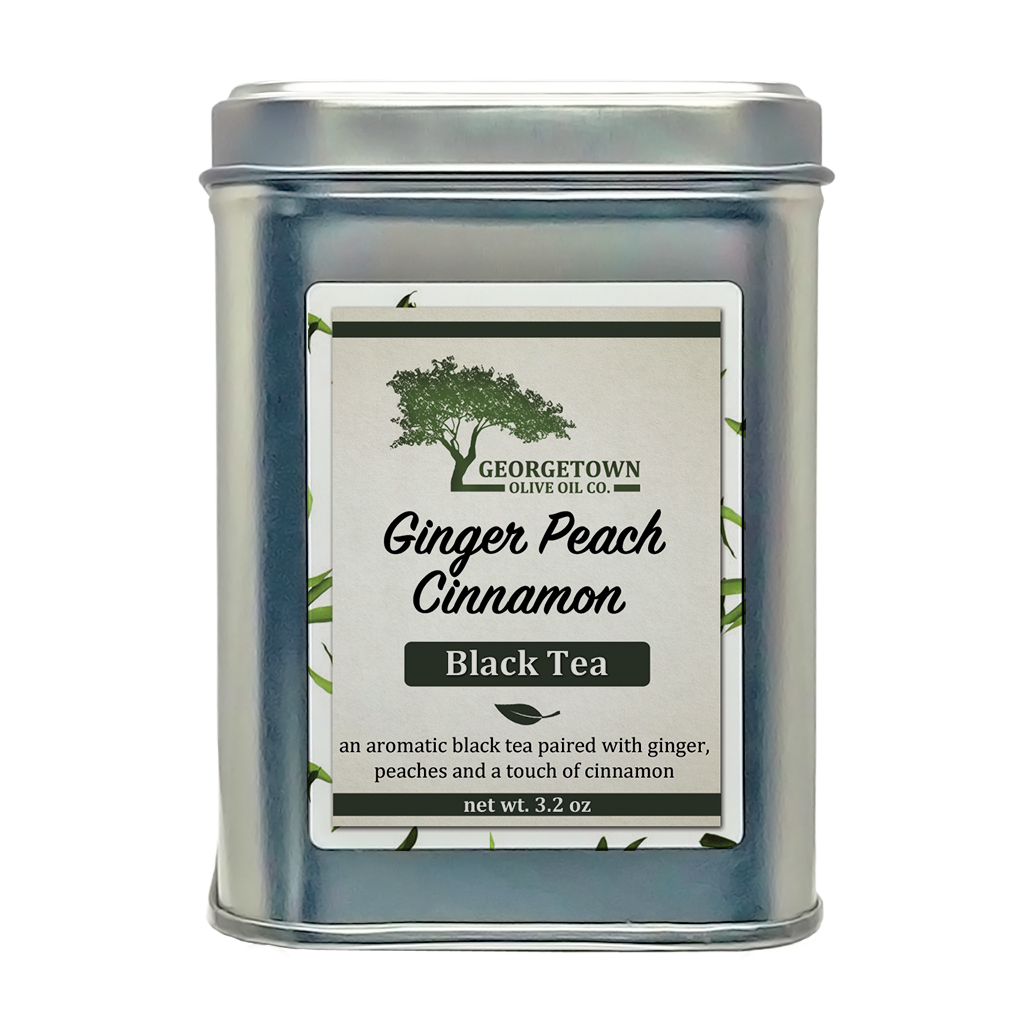 Ginger Peach Cinnamon Black Tea - Georgetown Olive Oil Co.