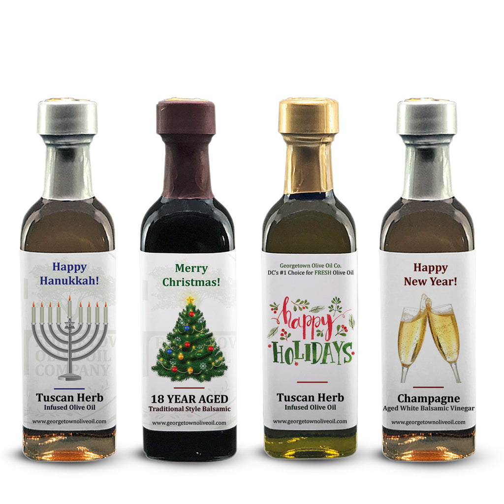 Holiday Favors Oils and Vinegars Mini Bottles