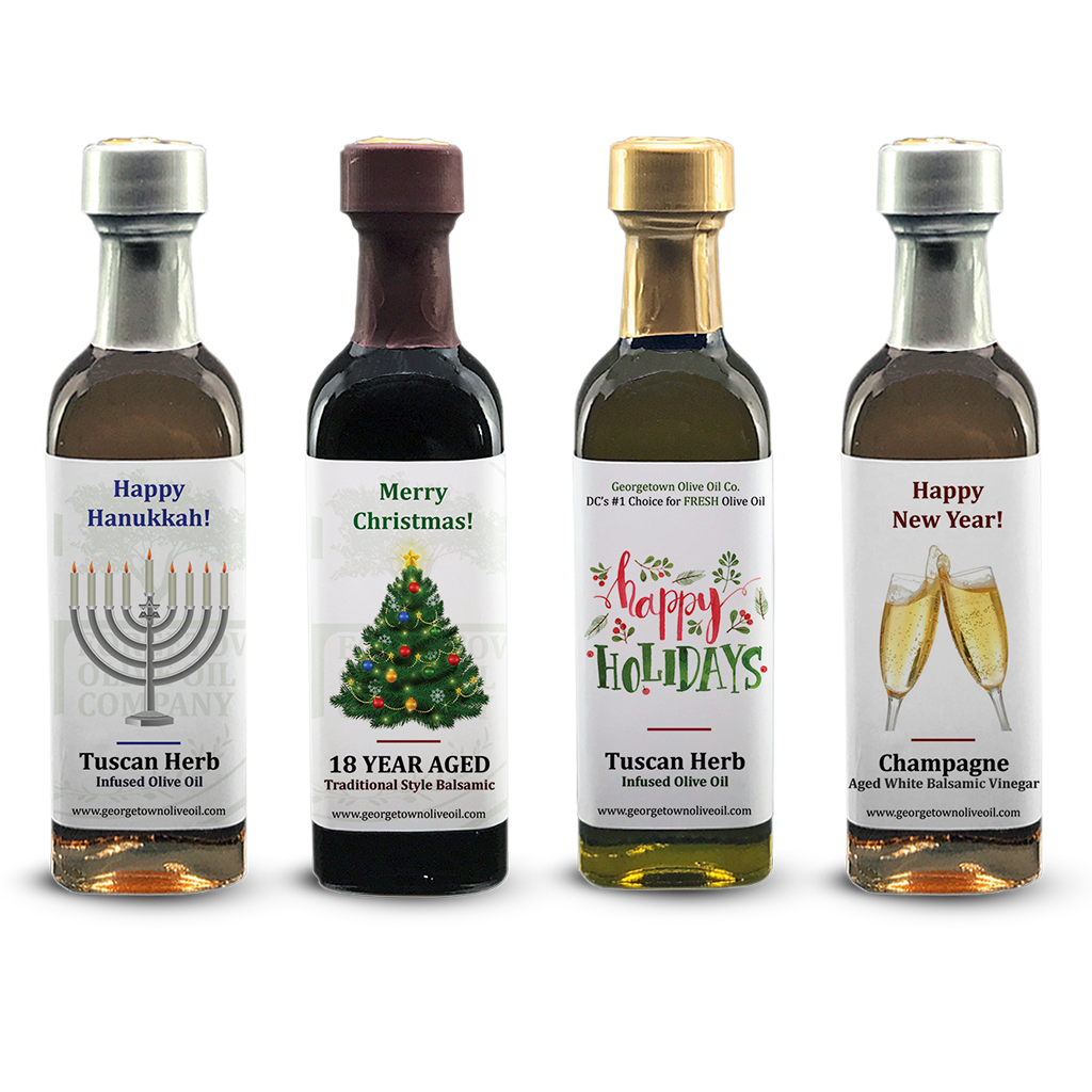 Holiday Favors - mini bottles - Georgetown Olive Oil Co.
