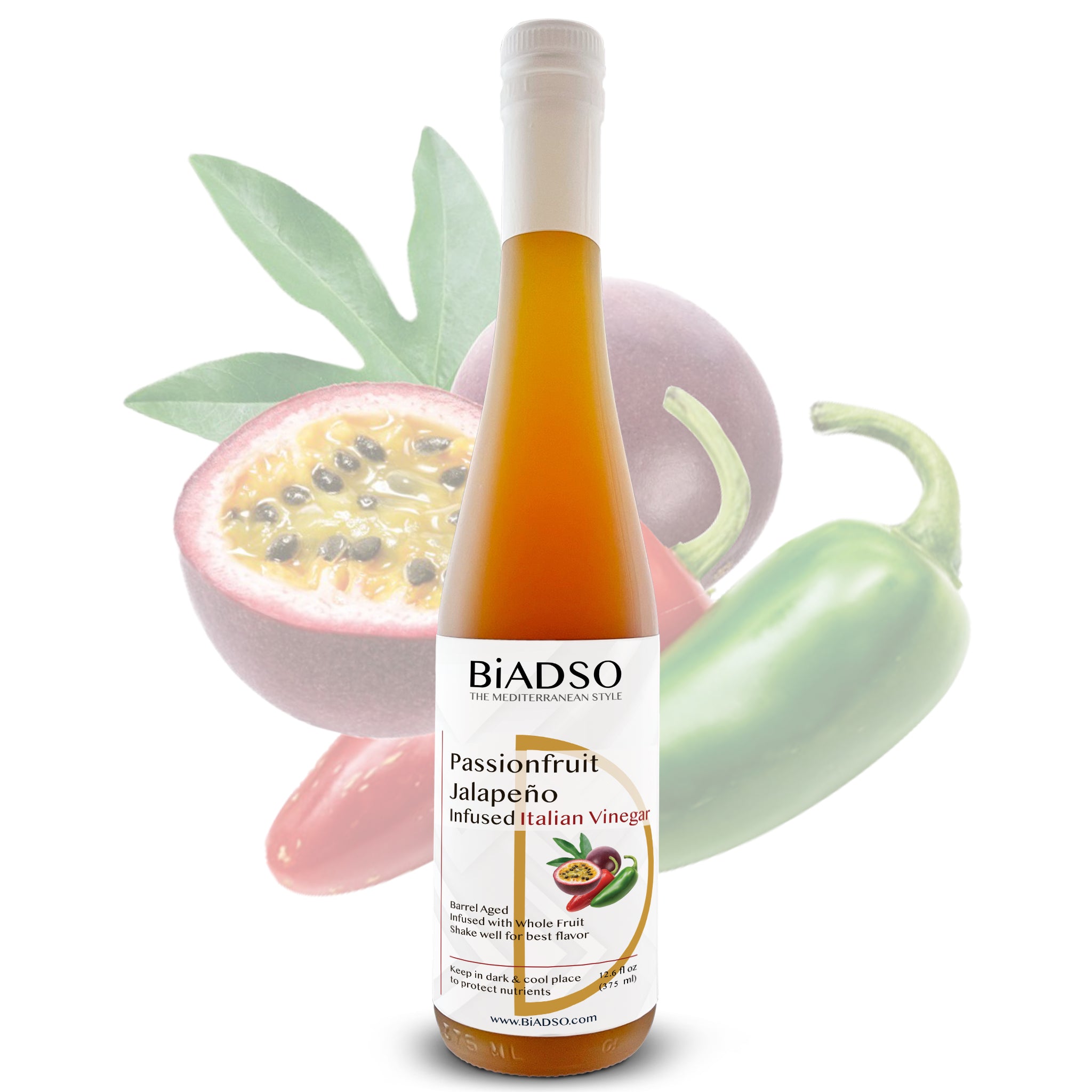 Passionfruit Jalapeño Whole Fruit Italian Vinegar - BiADSO