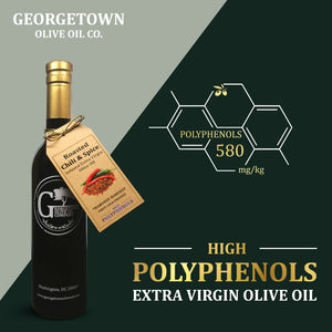 Roasted Chili and Spice Infused Olive Oil High Polyphenols Georgetown Olive Oil Co.