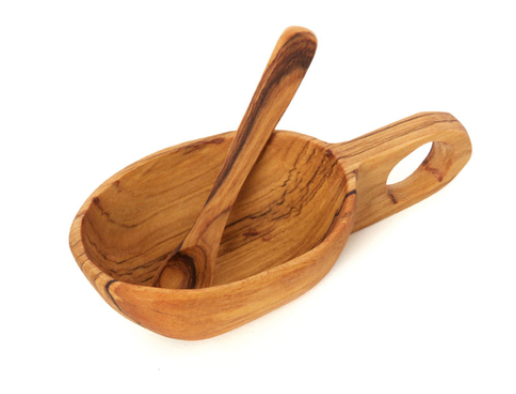 Wild Olive Wood Spice Bowl - Georgetown Olive Oil Co.