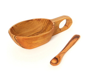 Wild Olive Wood Spice Bowl - Georgetown Olive Oil Co.