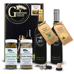 Taste of Italy Olive Oil and Vinegar Gift Collection Georgetown Olive Oil Co