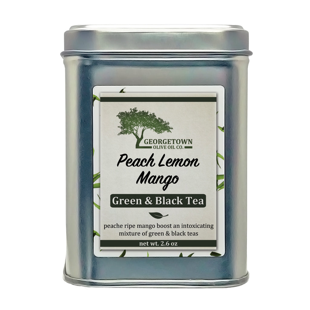 Peach Lemon Mango Green and Black Tea - Georgetown Olive Oil Co.