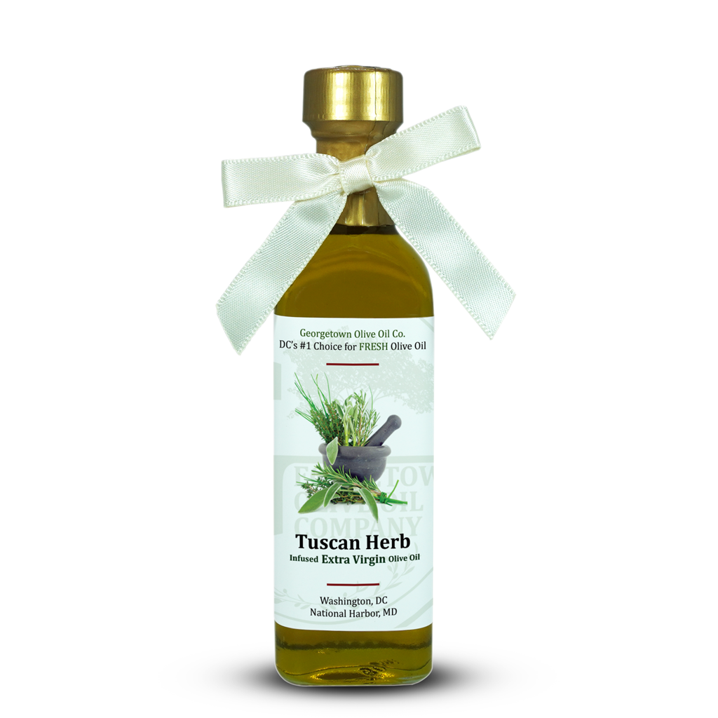 Decorated Bottle Olive Oil and Balsamic Vinegar Favors Georgetown Olive Oil Co.