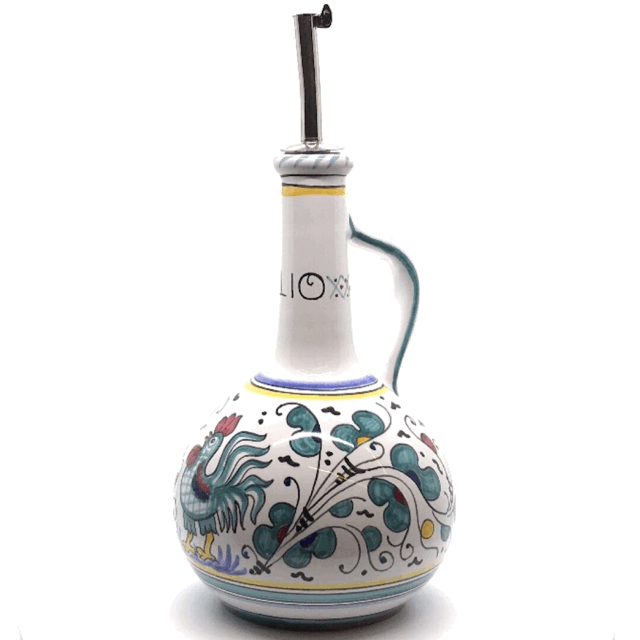 Olive Oil Cruet ORVIETO GREEN One Handle – Georgetown Olive Oil Co. Olive Oil Cruet ORVIETO GREEN One Handle – Georgetown Olive Oil Co.